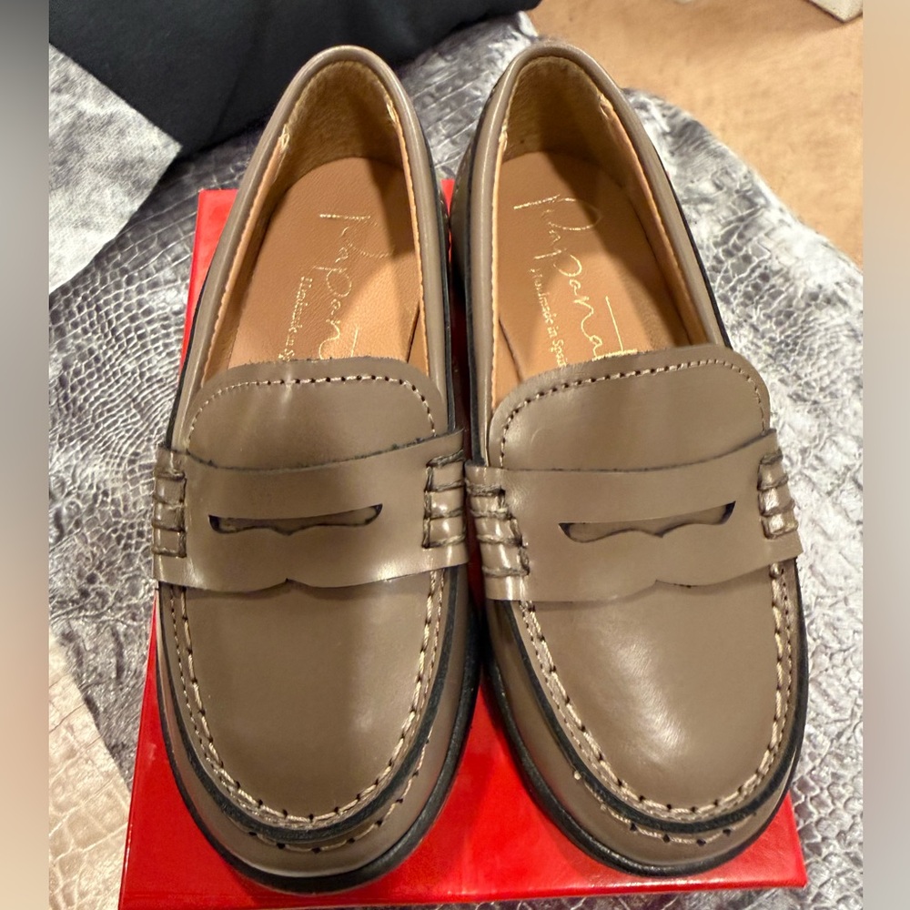 Papanatas Brown Loafers for kids size 24